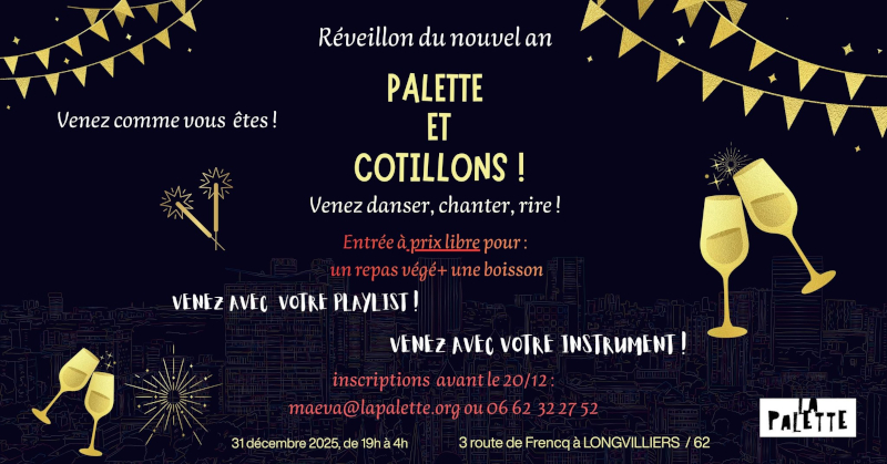 Réveillon du nouvel an à La Palette