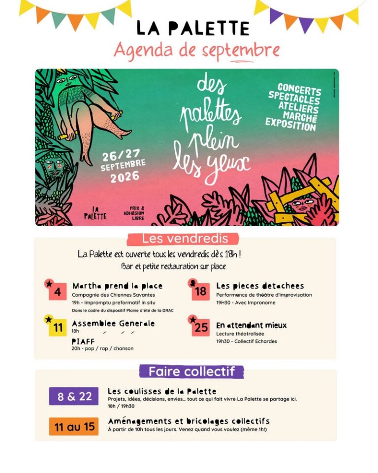 La Palette – Septembre 2026